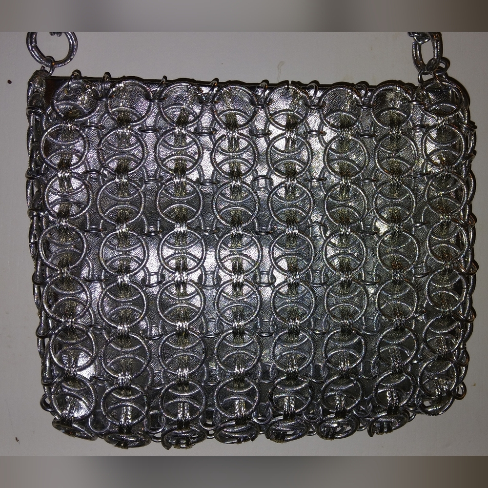 Vintage 1960s Walborg metallic chain mail shoulder bag!!